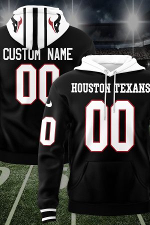 Houston Texans Custom Name And Number 3D Hoodie Style Genxprint