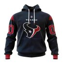 Houston Texans Custom Name and Number Hoodie Style Genxprint