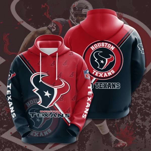 Houston Texans Logo NFL Football Team Hoodie Genxprint