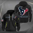 Houston Texans Logo NFL Quarter Zip Hoodie Style Genxprint