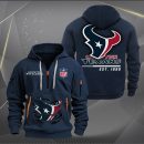 Houston Texans Monster Scratch 2 Logo NFL Quarter Zip Hoodie Genxprint