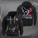 Houston Texans Monster Scratch 2 Logo NFL Quarter Zip Hoodie Genxprint