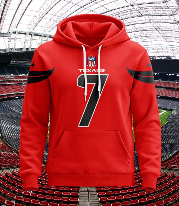 Houston Texans Personalized Name And Number NFL 3D Hoodie Style Genxprint - Image 2
