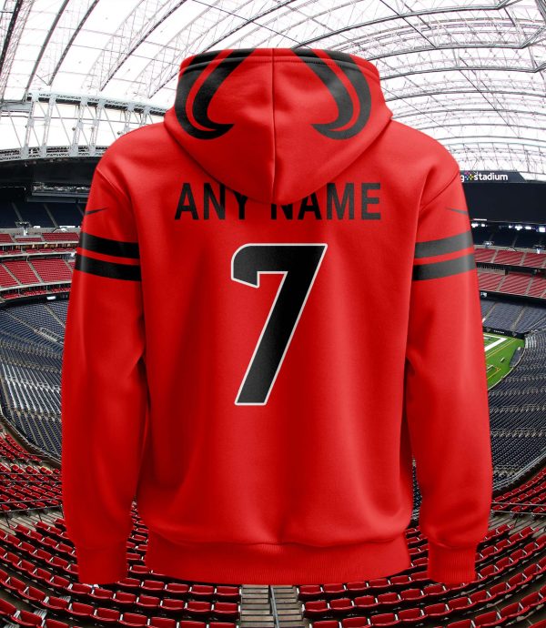 Houston Texans Personalized Name And Number NFL 3D Hoodie Style Genxprint - Image 3