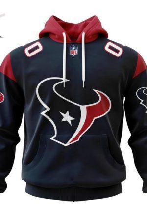 Houston Texans Personalized Name And Number NFL 3D Hoodie Style Genxprint