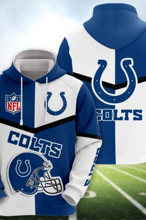 Indianapolis Colts 3D printed Sweatshirt Hoodie Zipped Hoodie Genxprint