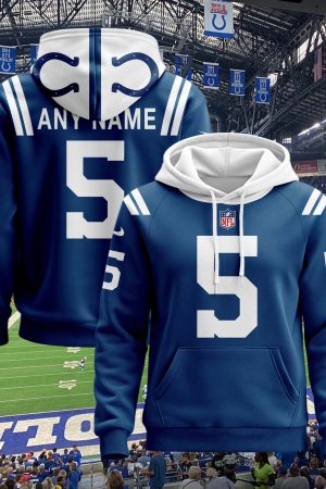 Indianapolis Colts Custom Name And Number 3D Hoodie Style Genxprint