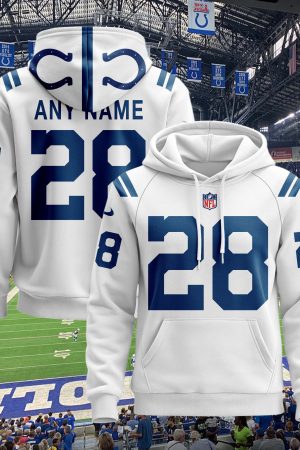 Indianapolis Colts Custom Name And Number 3D Hoodie Style Genxprint