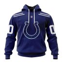 Indianapolis Colts Custom Name and Number Hoodie Genxprint
