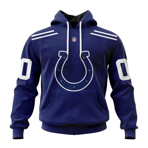 Indianapolis Colts Custom Name and Number Hoodie Genxprint