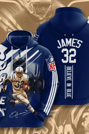 Indianapolis Colts James 32 Hoodie Genxprint