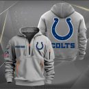 Indianapolis Colts Logo NFL Quarter Zip Hoodie Style Genxprint