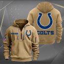 Indianapolis Colts Logo NFL Quarter Zip Hoodie Style Genxprint