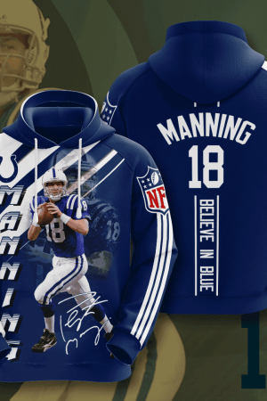 Indianapolis Colts Peyton Manning Hoodie Genxprint