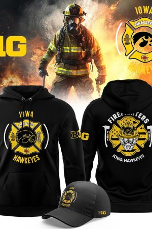 Iowa Hawkeyes Firefighter Appreciation NCAA Hoodie Genxprint