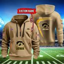 Iowa Hawkeyes Quarter Zip Hoodie Style Genxprint