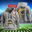 Iowa Hawkeyes Quarter Zip Hoodie Style Genxprint