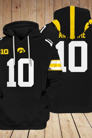 Iowa Hawkeyes football NCAA Custom 3D Hoodie PT Genxprint