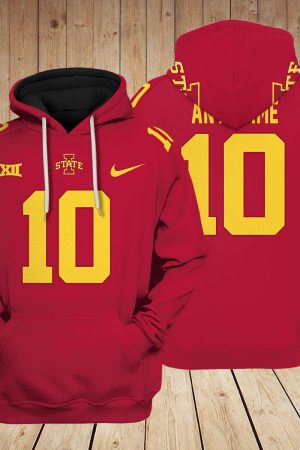 Iowa State Cyclones football NCAA Custom 3D Hoodie PT Genxprint
