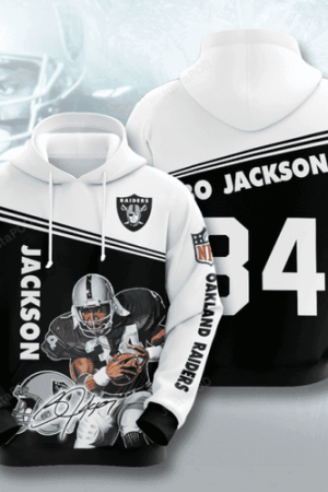 Jackson NFL Oakland 34 Raiders Hoodie Genxprint