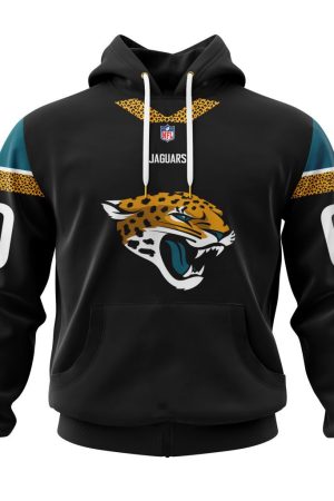 Jacksonville Jaguars Custom Name and Number Hoodie Genxprint