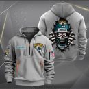 Jacksonville Jaguars Football Player Skull Quarter Zip Hoodie Genxprint