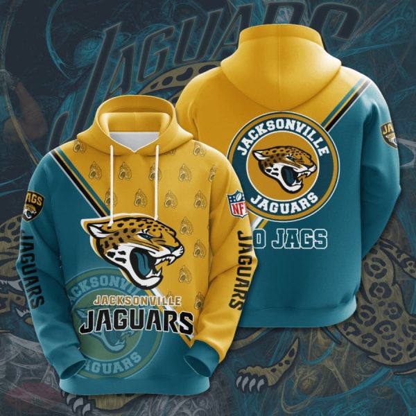Jacksonville Jaguars Logo NFL Football Team Hoodie Genxprint