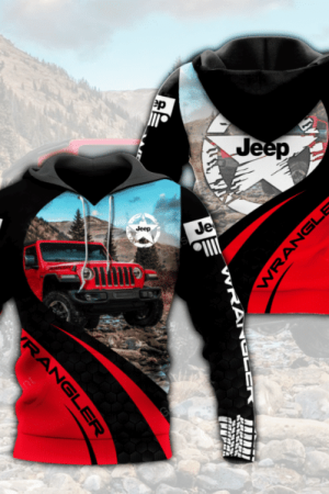Jeep Wrangler 2 Fan Gift Jeep Wrangler Aop Hoodie Genxprint
