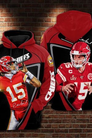 Kansas City Chiefs 15 Patrick Mahomes NFL Football Team Hoodie Genxprint