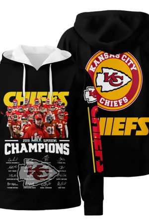 Kansas City Chiefs 2019 Super Bowl Liv Champions 3D All Over Print Hoodie Zip-Up Hoodie Genxprint