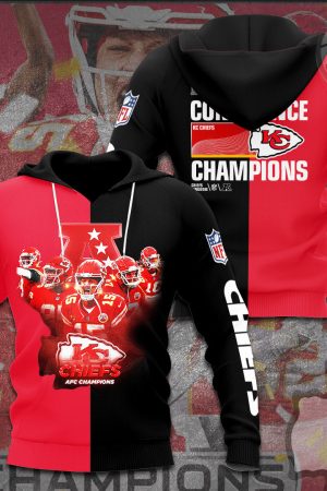Kansas City Chiefs AFC Champion NFL Football Team Hoodie Genxprint