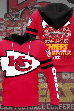 Kansas City Chiefs AFC Champion V4 NFL Football Team Hoodie Genxprint