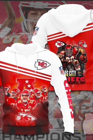 Kansas City Chiefs AFC Champion V5 NFL Football Team Hoodie Genxprint