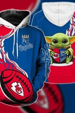Kansas City Chiefs BABY YODA LOVE Hoodie Genxprint