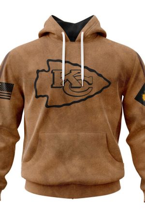 Kansas City Chiefs Basic Brown NFL 3D Hoodie Genxprint