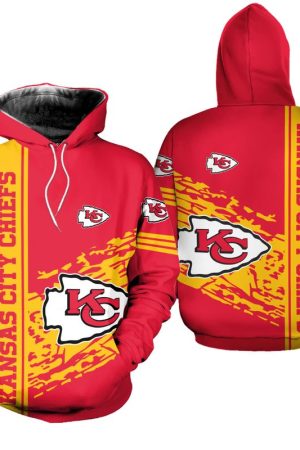 Kansas City Chiefs Basic V2 NFL Football Team Hoodie Genxprint