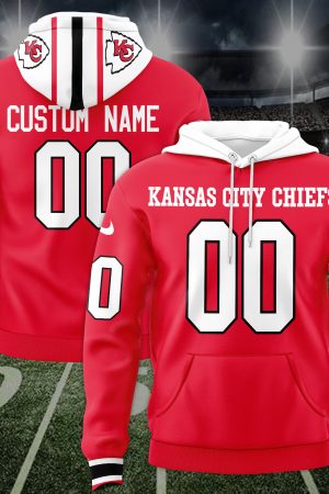 Kansas City Chiefs Custom Name And Number 3D Hoodie Genxprint