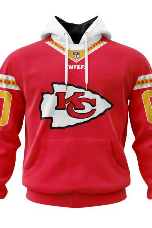 Kansas City Chiefs Custom Name and Number Hoodie Genxprint