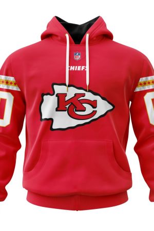 Kansas City Chiefs Custom Name and Number Hoodie Style Genxprint