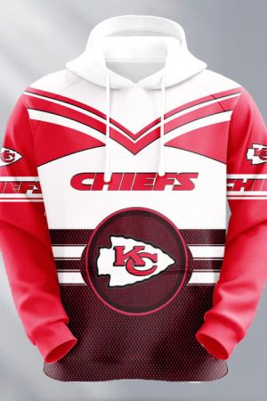Kansas City Chiefs Logo NFL 3D Hoodie Style Genxprint
