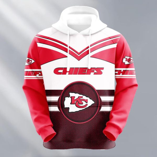 Kansas City Chiefs Logo NFL 3D Hoodie Style Genxprint