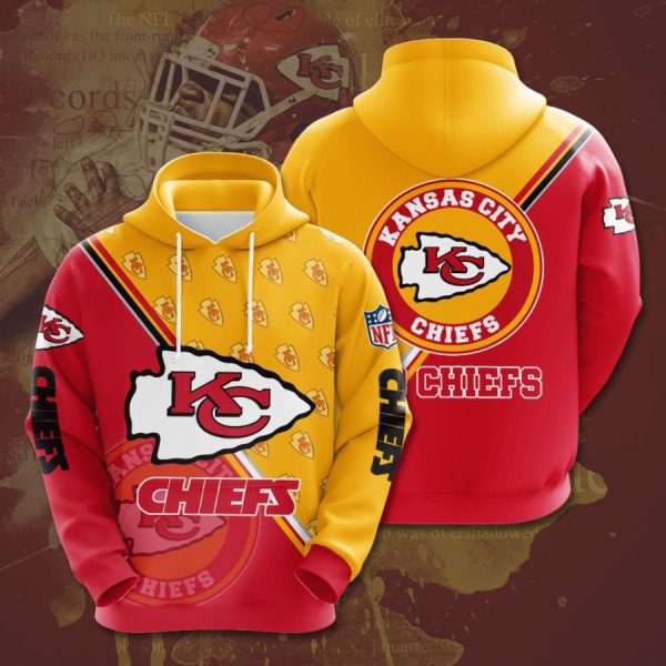 Kansas City Chiefs Logo NFL Football Team Hoodie Genxprint
