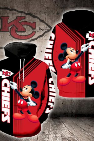 Kansas City Chiefs Mickey V3 NFL Football Team Hoodie Genxprint