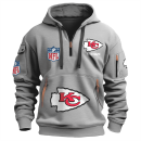Kansas City Chiefs Premium NFL Quarter Zip Hoodie Genxprint