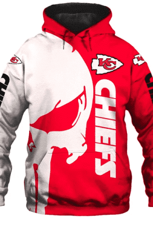 Kansas City Chiefs Punisher NFL Unisex 3D Hoodie Genxprint