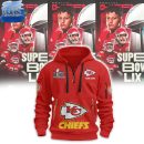 Kansas City Chiefs Super Bowl LIX Quarter Zip Hoodie Genxprint