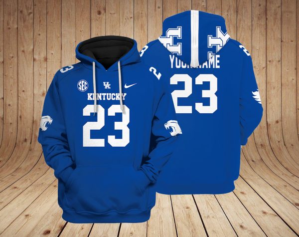 Kentucky Wildcats football NCAA Custom 3D Hoodie PT Genxprint