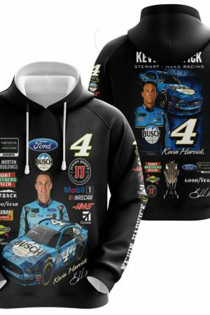 Kevin Harvick Legend Car Racer All Over Print Hoodie Genxprint