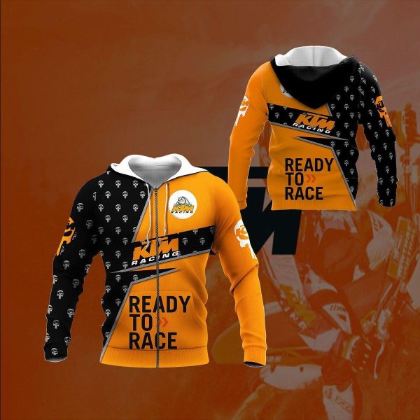 Ktm Factory Racing F1 8k80 Fan Gift 3d Zip Hoodie Ii Genxprint