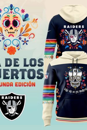 Las Vegas Raiders 2024 NFL Dia De Los Muertos Premium Limited Pullover Hoodie Genxprint